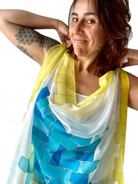 carla_viciana_arte_seda_geometrias_turquesa_oro1