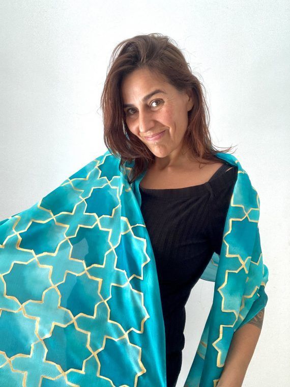 carla_viciana_arte_seda_estrellas_nazarís_azules_1